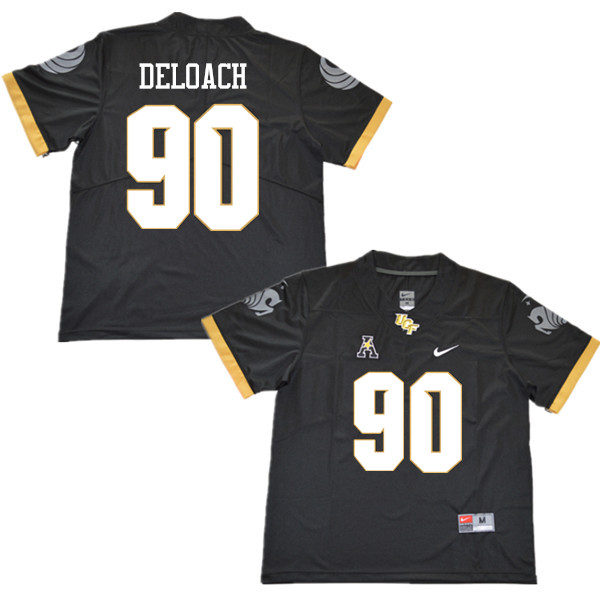 Men #90 Chris DeLoach UCF Knights College Football Jerseys Sale-Black